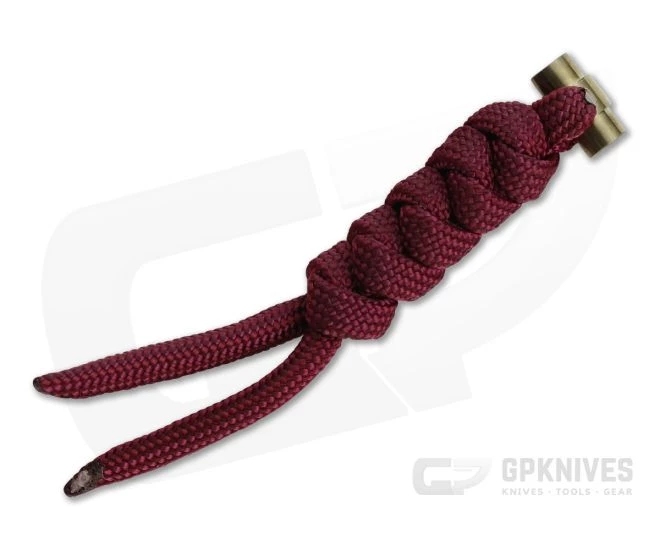Chris Reeve Large Sebenza/Umnumzaan Lanyard Burgundy with Gold Pin 3 Chris Reeve Large Sebenza/Umnumzaan Lanyard Burgundy with Gold Pin