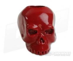 Schmuckatelli Classic Skull Bead Red Powder Coat Finish