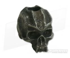 Schmuckatelli Cyber Skull Bead Black Oxidized Pewter