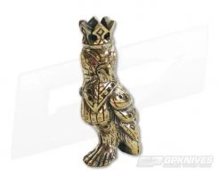 Lion Armory Cyber Bird Red Eyes Bead Brass