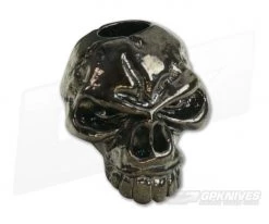 Schmuckatelli Emerson Skull Bead Hematite Plated Pewter