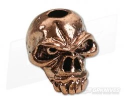 Schmuckatelli Jumbo Emerson Skull Bead Antique Copper Plated Pewter