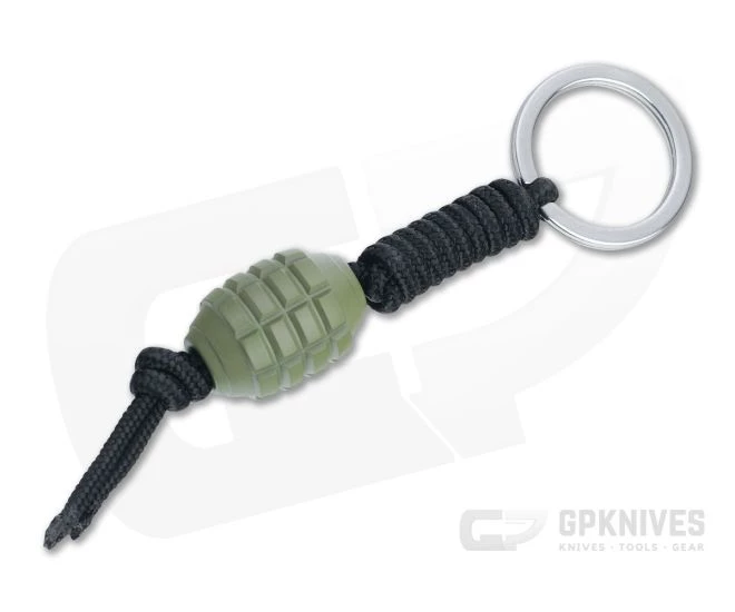 Microtech Frag Grenade Bead OD Green Lanyard Keychain 3 Microtech Frag Grenade Bead OD Green Lanyard Keychain