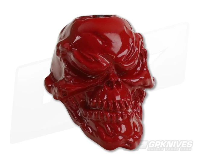 Schmuckatelli Grins Skull Bead Powder Coat Red 3 Schmuckatelli Grins Skull Bead Powder Coat Red