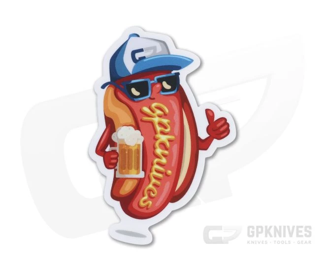 GPKnives Limited Hotdog Sticker 3 GPKnives Limited Hotdog Sticker