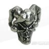 Schmuckatelli Jester Skull Bead Pewter -Cheap Knife Accessories Store jsp
