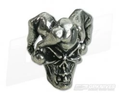 Schmuckatelli Jester Skull Bead Pewter