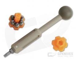 Audacious Concept Titanium Knife Tool V3.0 Bit Driver Set Desert Tan KT3-TIT-DES