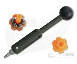 Audacious Concept Titanium Knife Tool V4.0 Bit Driver Set EOD Green KT4-TIT-EOD