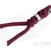 Chris Reeve Large Inkosi Lanyard Burgundy with Silver Bead