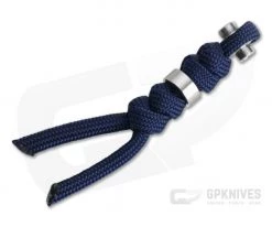 Chris Reeve Large Inkosi Lanyard Midnight with Silver Bead