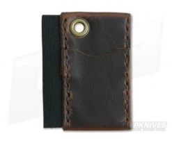 Hitch & Timber Micro Runt Brown Nut Leather EDC Slip & Pen Holder