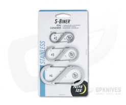 Nite Ize SlideLock S-Biner Stainless Steel Dual Carabiner Three Pack
