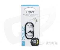 Nite Ize Innovation G-Series #2 Dual Chamber Keychain Carabiner Black