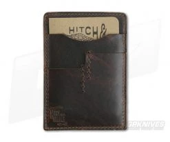 Hitch & Timber Notebook Caddy 2.0 Brown Nut Leather EDC Utility Wallet