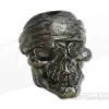 Schmuckatelli One-Eyed Jack Skull Bead Hematite Matte Finish -Cheap Knife Accessories Store ojhm 1
