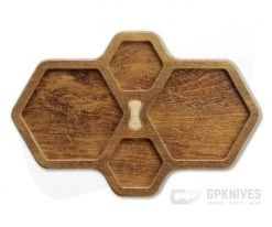 Audacious Concept HexTray Brown Plywood EDC Organizer Tray