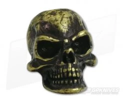 Schmuckatelli Protech Skull Bead Roman Brass Oxide Finish