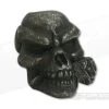 Schmuckatelli Rose Skull Bead Black Oxidized Pewter -Cheap Knife Accessories Store rb 1