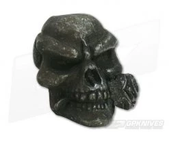 Schmuckatelli Rose Skull Bead Black Oxidized Pewter