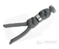 Chris Reeve Small Sebenza 31 Lanyard Charcoal with Silver Bead