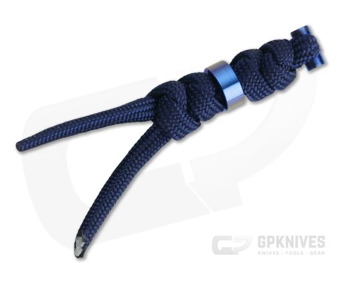 Chris Reeve Small Sebenza 31 Lanyard Midnight with Blue Bead 3 Chris Reeve Small Sebenza 31 Lanyard Midnight with Blue Bead