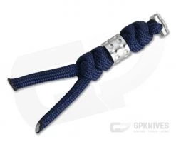 Chris Reeve Small Sebenza 31 Lanyard Midnight with Silver Dot Bead