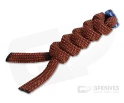 Chris Reeve Small Sebenza 31 Lanyard Rust with Blue Pin