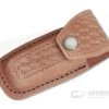 Leather Belt Pouch 4" Tan -Cheap Knife Accessories Store sh204 2