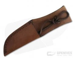 Leather Fixed Blade Knife Sheath 8" Tan