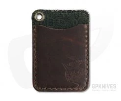 Hitch & Timber Short Fold Card Wallet Brown Nut Leather