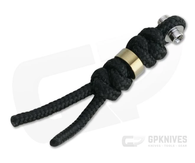 Chris Reeve Small Inkosi Lanyard Black with Gold Bead 3 Chris Reeve Small Inkosi Lanyard Black with Gold Bead