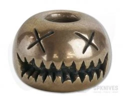 Audacious Concept Smiley Bead Medium Bronze Lanyard Bead SMM-BRZ-STW