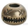 Audacious Concept Smiley Bead Small Bronze Lanyard Bead SMS-BRZ-STW -Cheap Knife Accessories Store sms brz stw 1