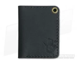 Hitch & Timber Trucker's Hitch Black Leather Fold-Over EDC Utility Wallet
