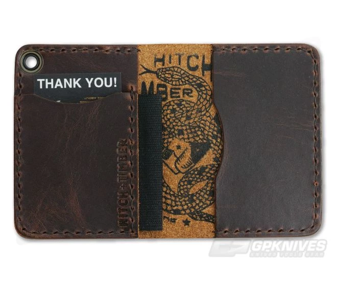 Hitch & Timber Trucker's Hitch Brown Nut Leather Fold-Over EDC Utility Wallet 4 Hitch & Timber Trucker's Hitch Brown Nut Leather Fold-Over EDC Utility Wallet - Image 2