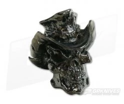 Schmuckatelli Vinnie Garoon Cowboy Skull Bead Hematite Pewter
