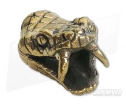 Lion Armory Viper Head Bead Brass