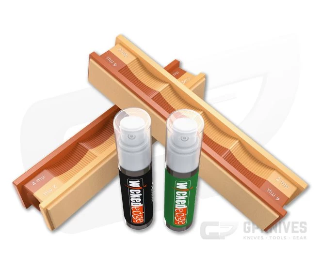 Wicked Edge 4/2 Micron Diamond Emulsion and Leather Strops Pack 3 Wicked Edge 4/2 Micron Diamond Emulsion and Leather Strops Pack