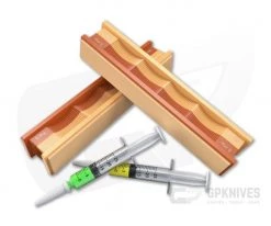 Wicked Edge 5/3.5 Micron Diamond Paste Syringes and Leather Strops Pack